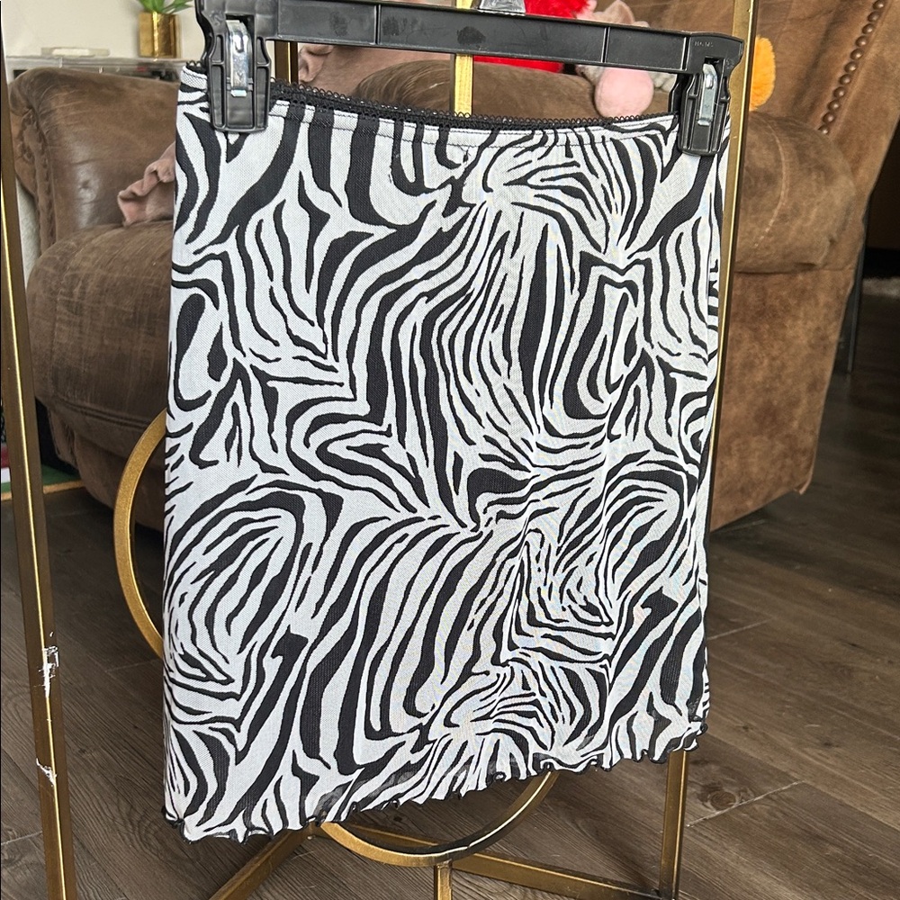 Zebra Print Women's Skirt